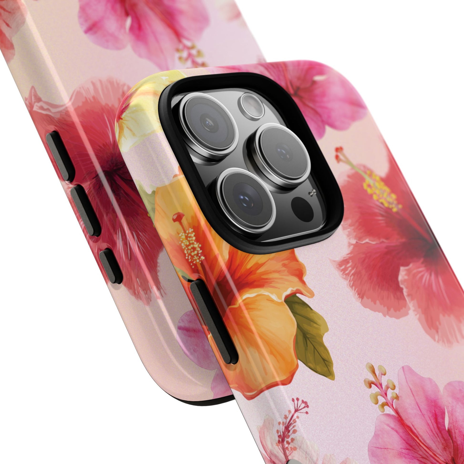 Phone Case - ’Pink Hibiscus Pattern #2’ Phone Case