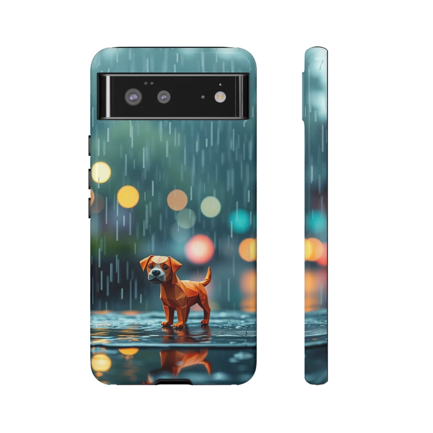 Google Pixel 6 / Glossy Phone Case - Origami ’Soggy Dog’ Design Phone Case