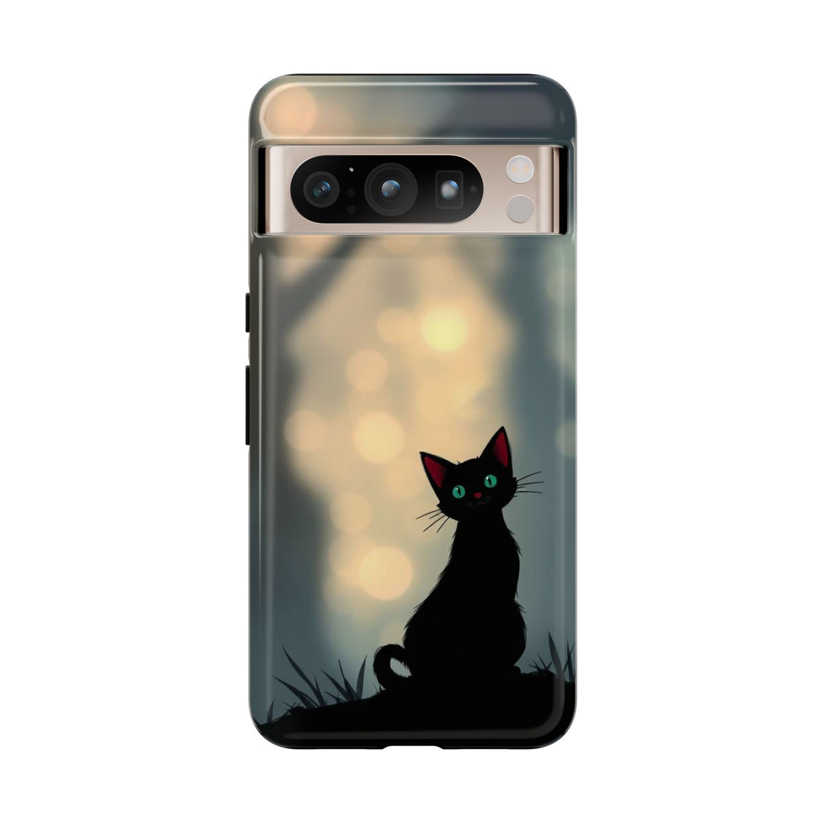 Gothic Cat Design Phone Case - Multicolor Phone Case - Google Pixel 8 Pro / Glossy
