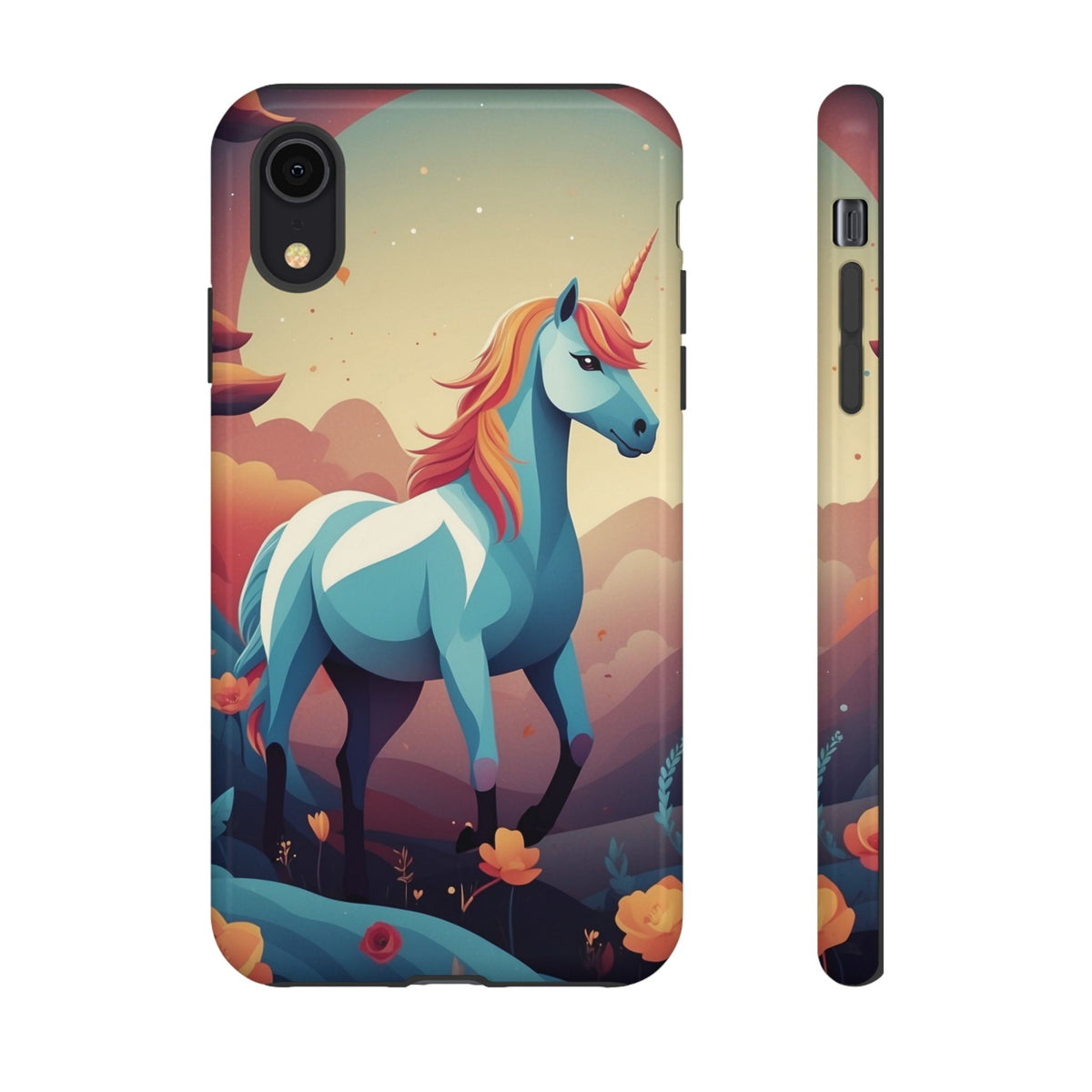 Stylised Unicorn Design Phone Case - Multicolor Phone Case - iPhone XR / Glossy