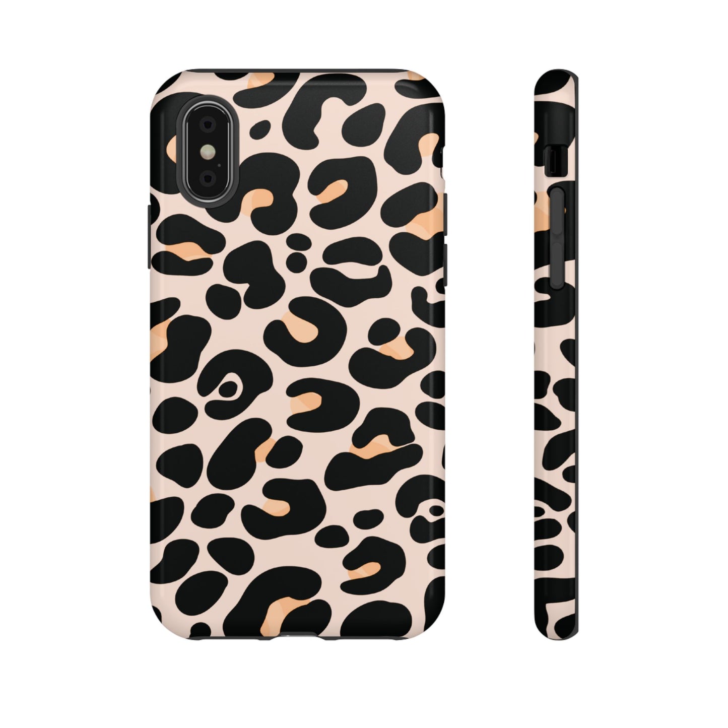Elegant Peach Leopard Print Phone Case