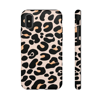 Elegant Peach Leopard Print Phone Case