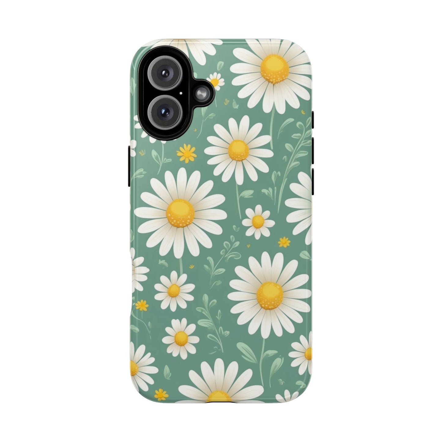 iPhone 16 Plus / Glossy Phone Case - Daisies Floral Pattern 1 Phone Case