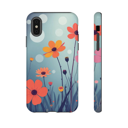 iPhone XS / Glossy Phone Case - Vibrant Wildflowers Design Phone Case