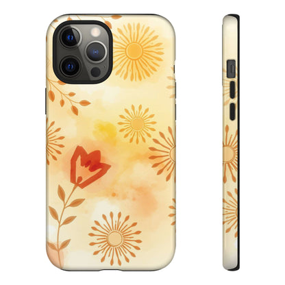 iPhone 12 Pro Max / Glossy Phone Case - Boho Chic Watercolour Pattern Phone Case