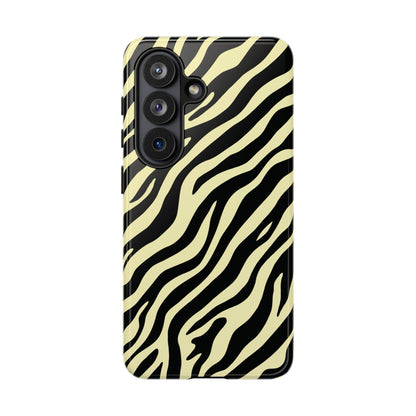 Stylish Neutral Zebra Print Phone Case