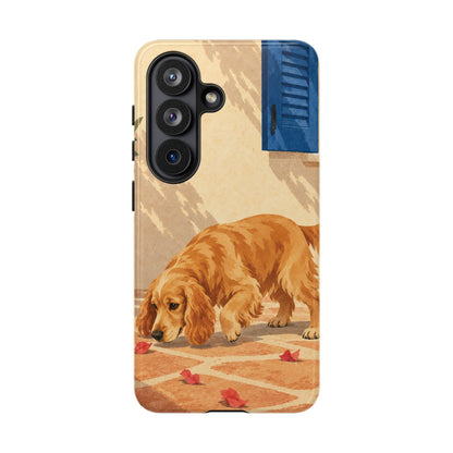 Cocker Spaniel Scent Trail Phone Case - Multicolor Phone Case - Samsung Galaxy S26 / Glossy