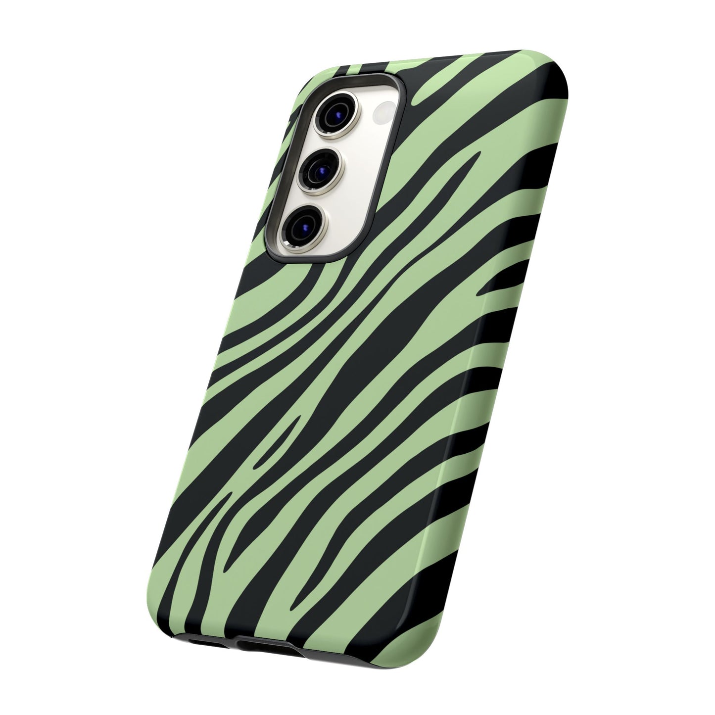Modern Mint Zebra Print Phone Case