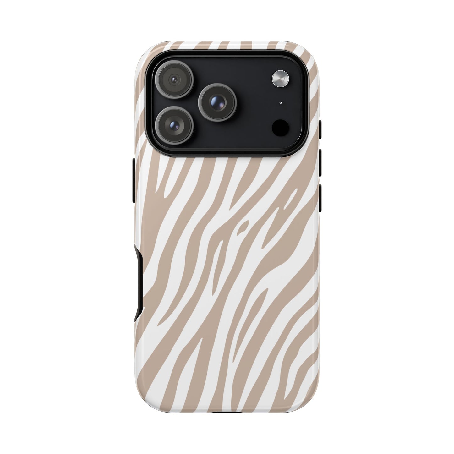 Oatmeal Tiger Print Phone Case