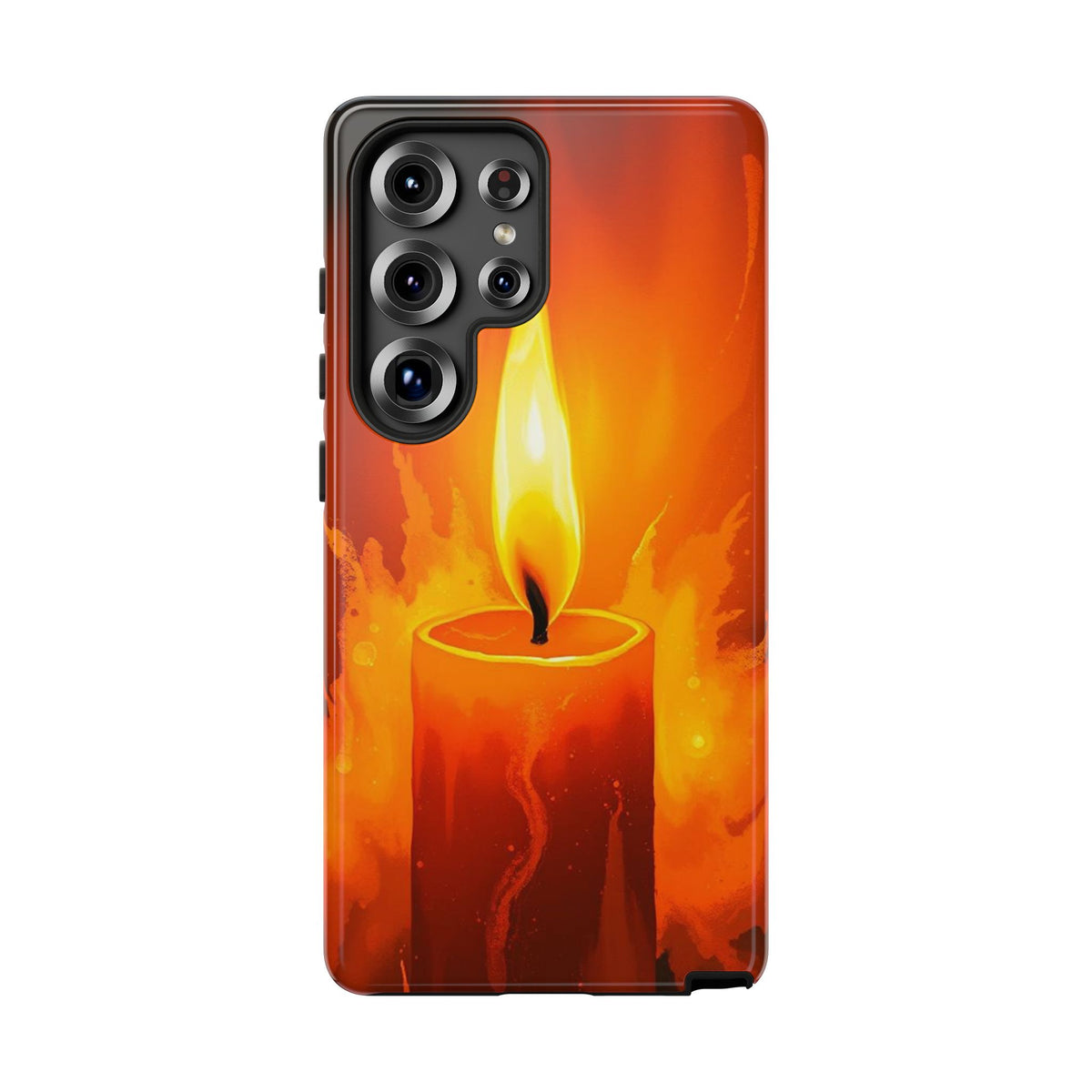 Red Candle Phone Case - Multicolor Phone Case - Samsung Galaxy S25 Ultra / Glossy