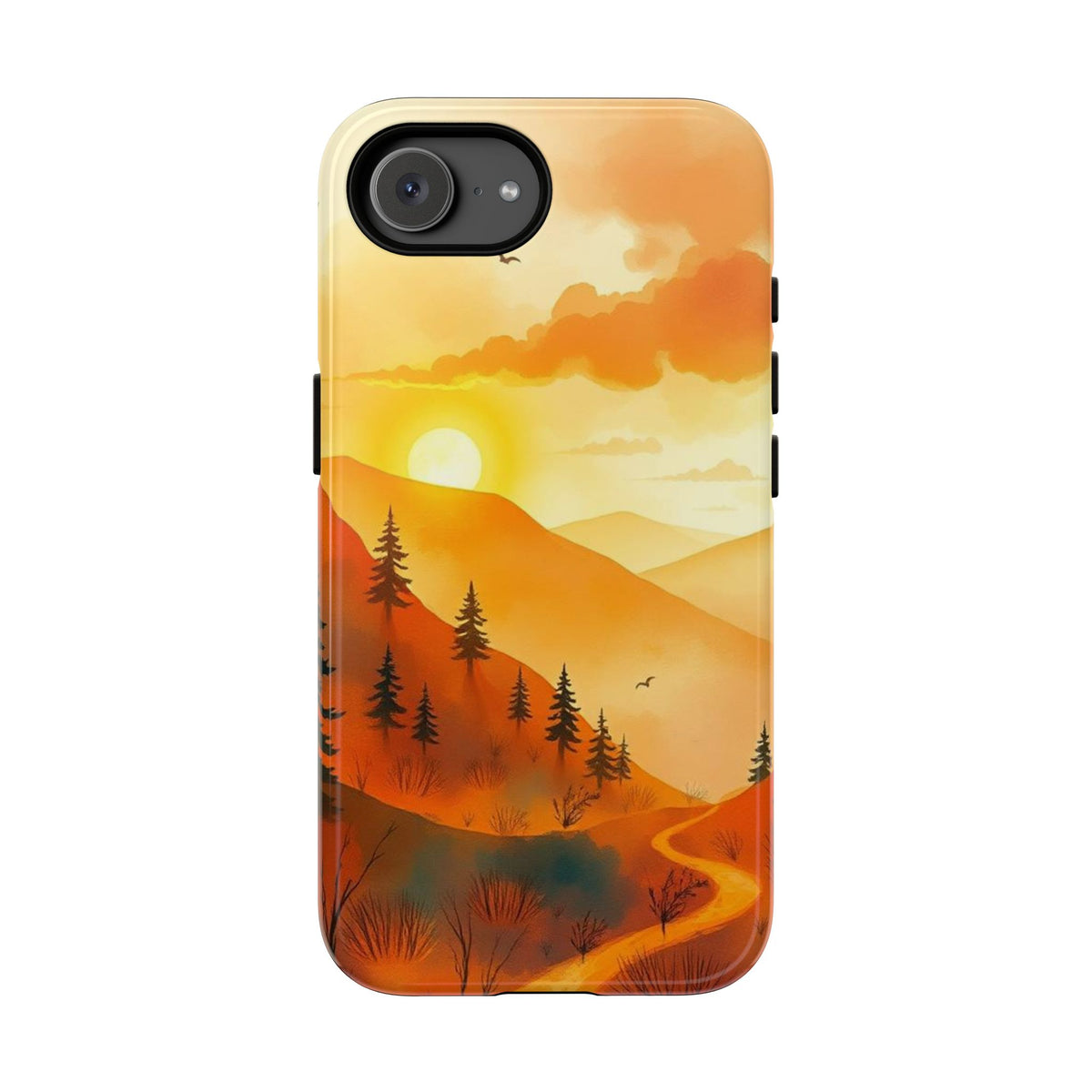 Golden Sunset Design Phone Case - Multicolor Phone Case - iPhone 17e / Glossy