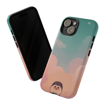Cute Hedgehog & Cloud Design Phone Case - Multicolor Phone Case