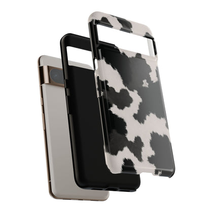 Modern Monochrome Cow Print Phone Case