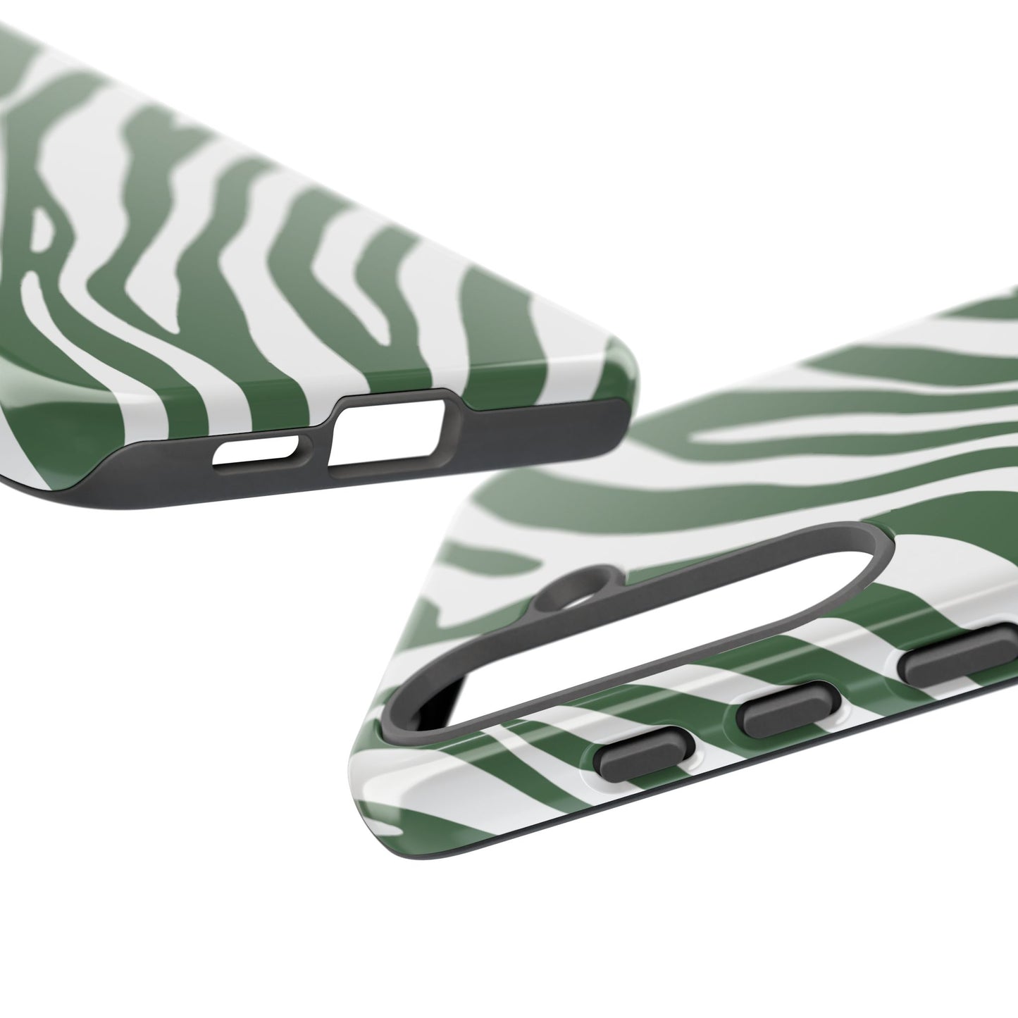 Modern Sage Zebra Print Phone Case