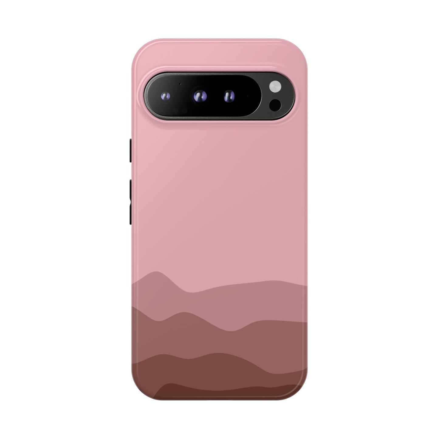 Pink Abstract Waves Protective Phone Case - Pink Phone Case - Google Pixel 9 Pro XL / Glossy