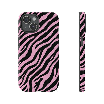 Stylish Blush Zebra Print Phone Case