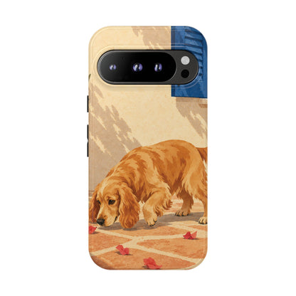 Cocker Spaniel Scent Trail Phone Case - Multicolor Phone Case - Google Pixel 9 Pro / Glossy