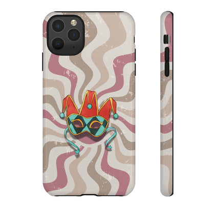 Venetian Jester Mask – Pink Retro Soft Revival Phone Case - Pink Phone Case - iPhone 11 Pro Max / Glossy