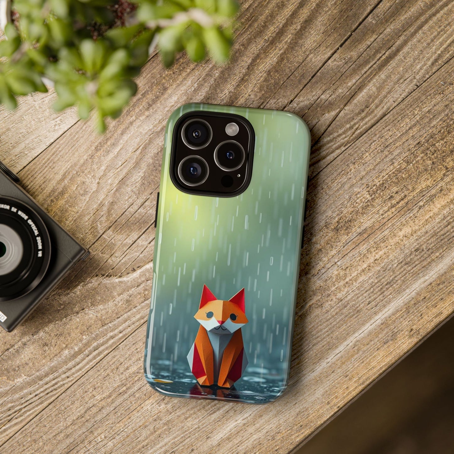 Phone Case - Origami ’Soggy Fox’ Design Phone Case