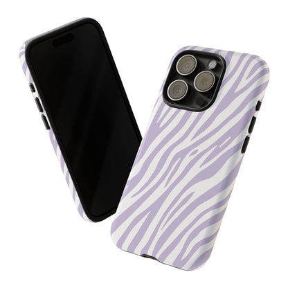 Lavender Tiger Print Phone Case