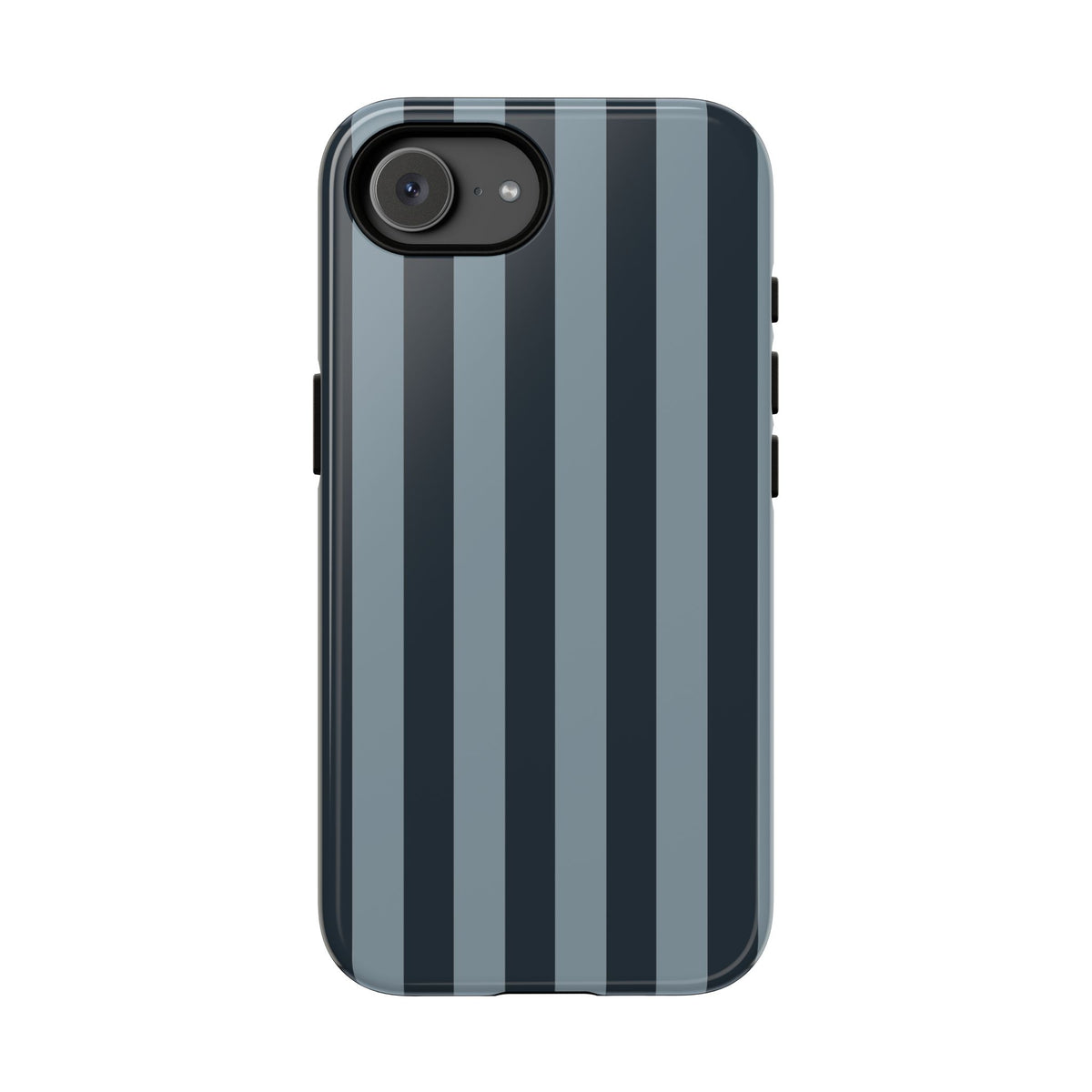 Dark Blue Stripe Pattern Phone Case - Blue Phone Case - iPhone 17e / Glossy