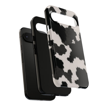 Modern Monochrome Cow Print Phone Case