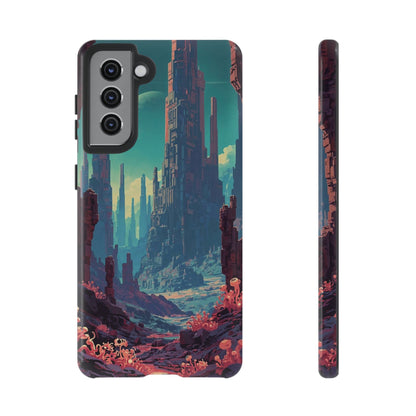 Alien Monolith Valley Sci-fi Phone Case - Pink Phone Case - Samsung Galaxy S21 / Glossy