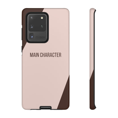 Samsung Galaxy S20 Ultra / Glossy Phone Case - Sassy Statement Case ’Main Character’ in Pink & Brown