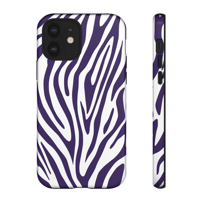 Graphic Purple Tiger Print Phone Case