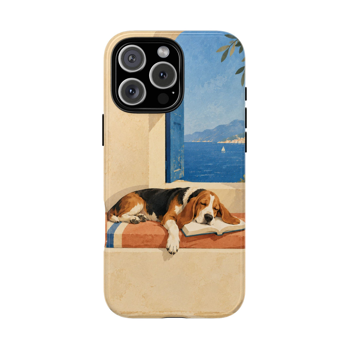 Basset Hound Unfinished Chapter Phone Case - Multicolor Phone Case - iPhone 16 Pro Max / Glossy