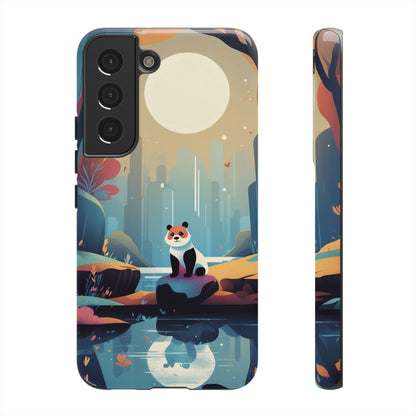 Samsung Galaxy S22 / Glossy Phone Case - Stylised Panda Design Phone Case