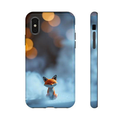 iPhone XS / Glossy Phone Case - Cute Misty Fox Design Phone Case