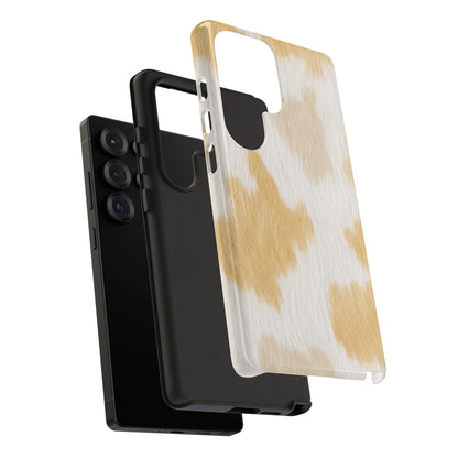 Golden Honey Cow Print Phone Case