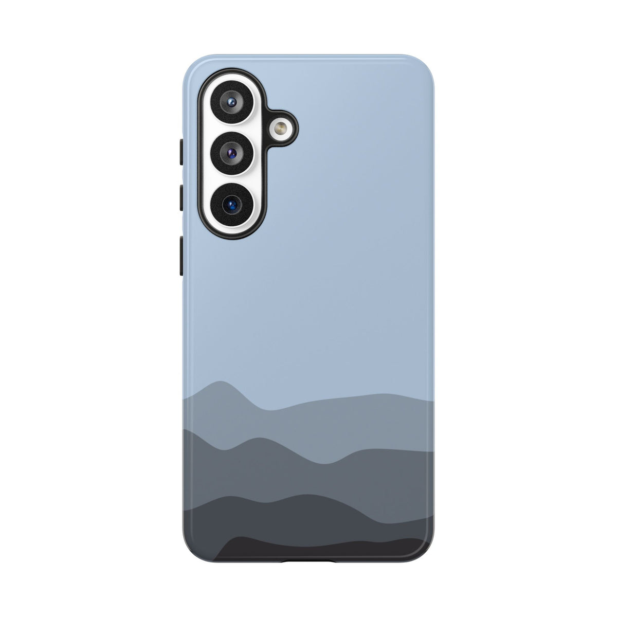 Blue Abstract Waves Protective Phone Case - Blue Phone Case - Samsung Galaxy S26 Plus / Glossy