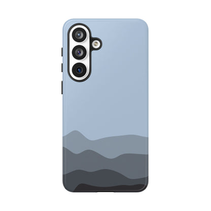 Blue Abstract Waves Protective Phone Case - Blue Phone Case - Samsung Galaxy S26 Plus / Glossy