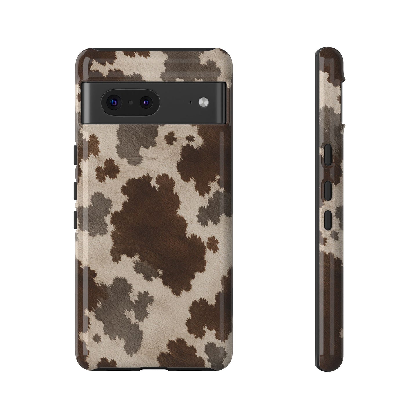 Stylish Mocha Cow Print Phone Case