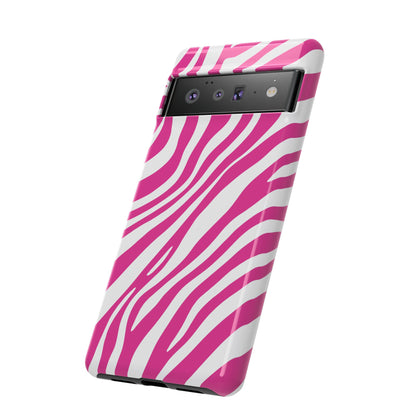Modern Hot Pink Zebra Print Phone Case