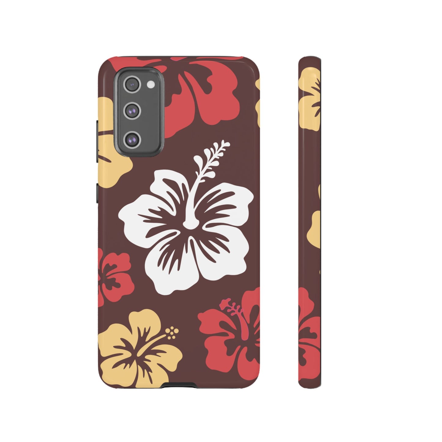 Samsung Galaxy S20 FE / Glossy Phone Case - ’Hibiscus Retro Pattern #2’ Phone Case