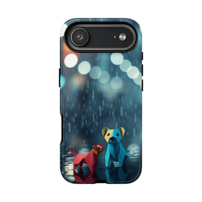 iPhone 17 Air / Glossy Phone Case - Origami ’Wee Pals’ Design Phone Case