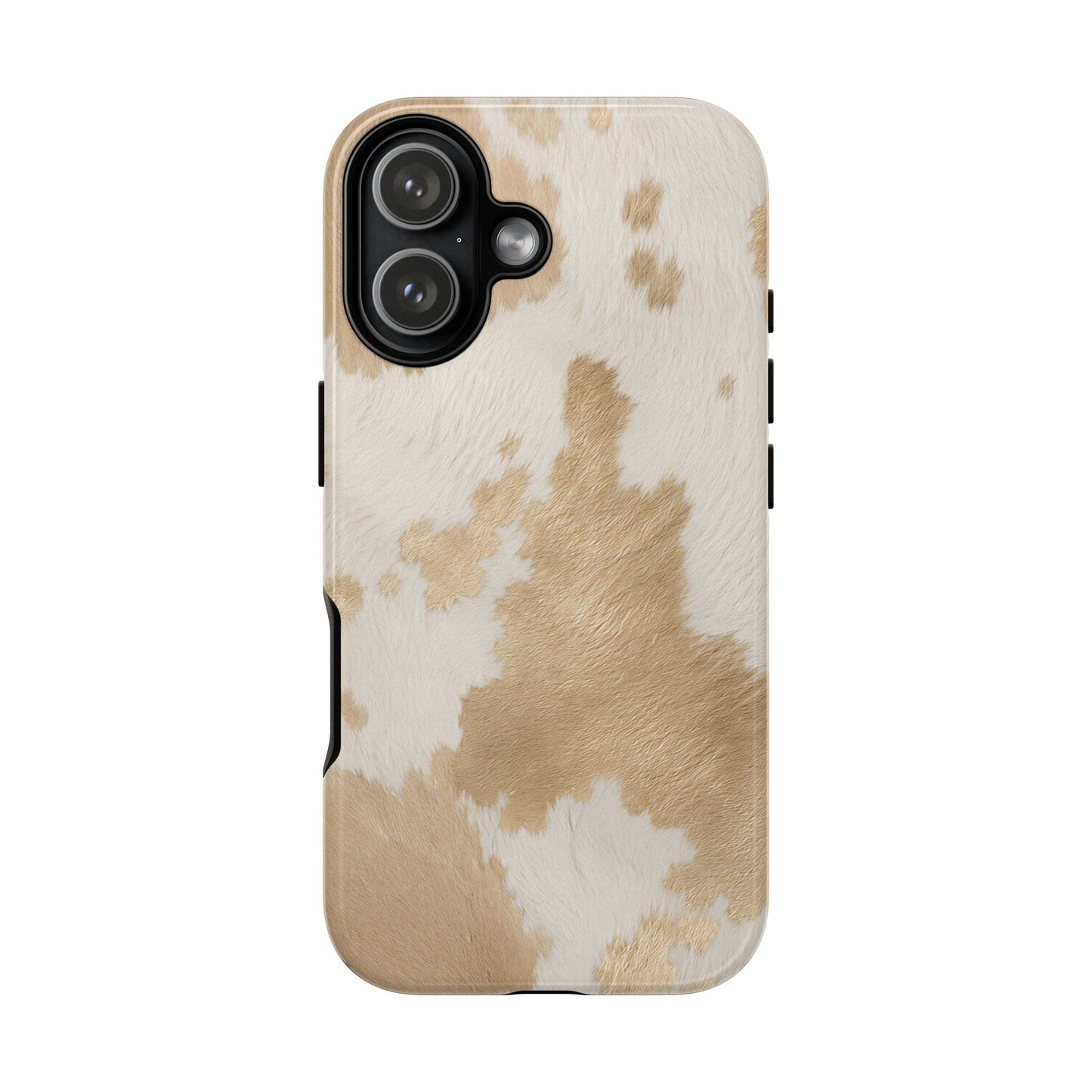 Elegant Champagne Cow Print Phone Case