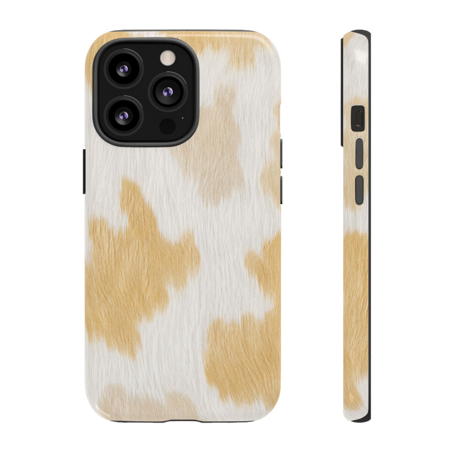 Golden Honey Cow Print Phone Case