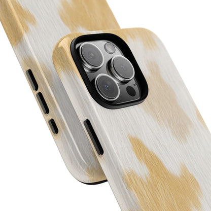 Golden Honey Cow Print Phone Case