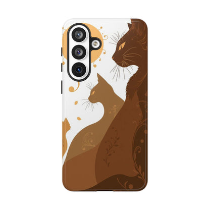 Abstract Cat Pattern Design Phone Case - Multicolor Phone Case - Samsung Galaxy S26 Plus / Glossy