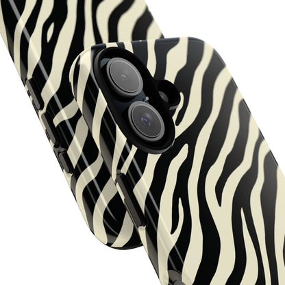 Chic Ivory Zebra Print Phone Case