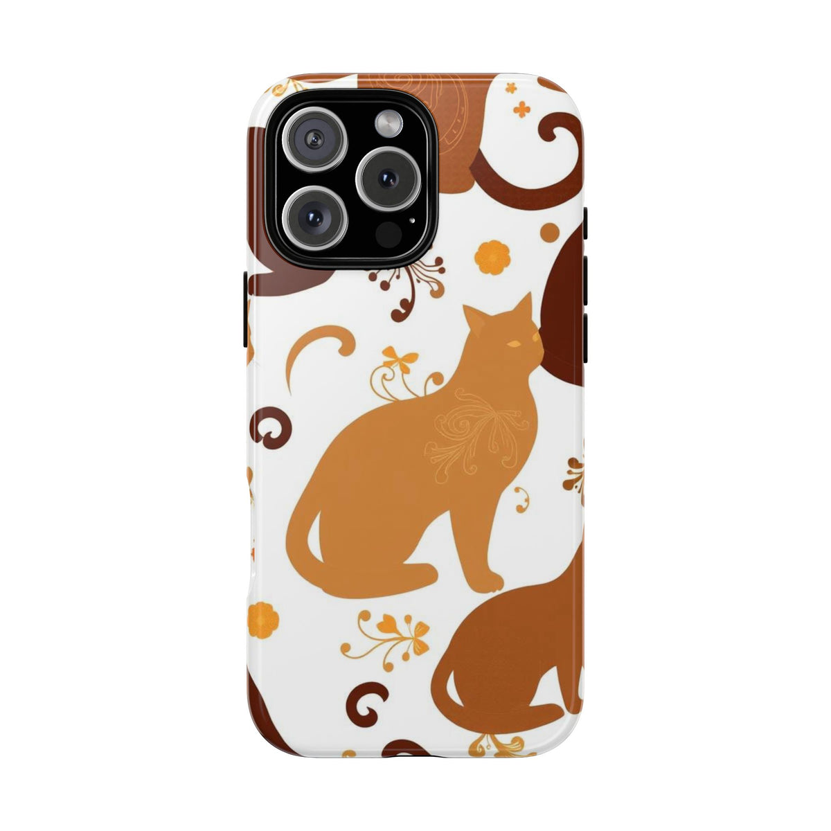 Abstract Cat Pattern Phone Case - Multicolor Phone Case - iPhone 16 Pro Max / Glossy