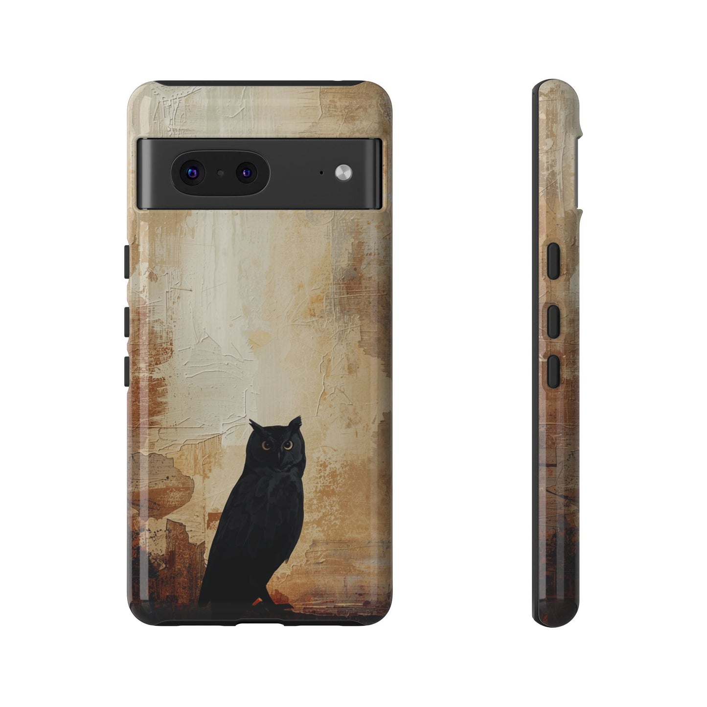 Google Pixel 7 / Glossy Phone Case - Beautiful Abstract Owl Design Phone Case