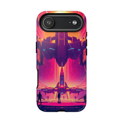 iPhone 17 Air / Glossy Phone Case - Alien Landing Pad Design Phone Case