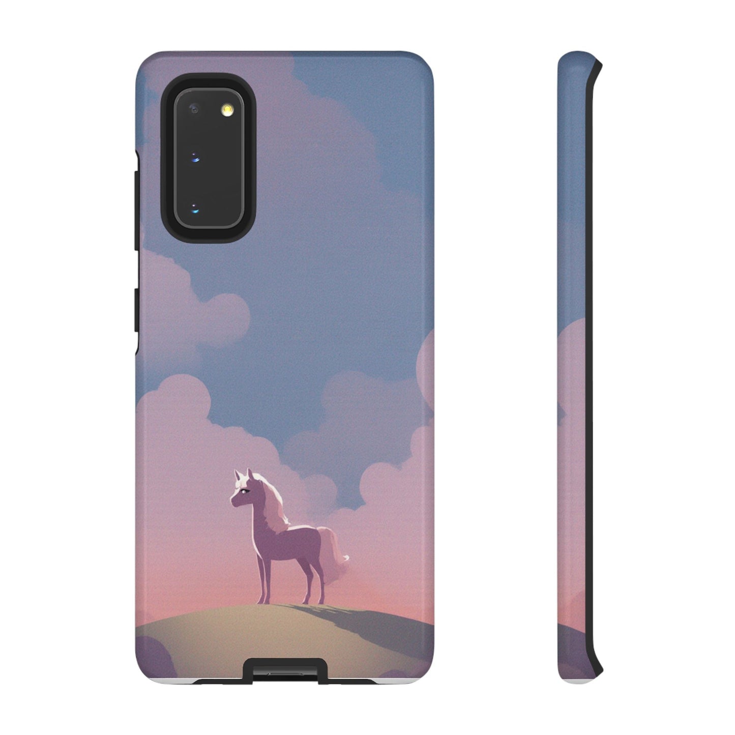 Samsung Galaxy S20 / Glossy Phone Case - Pony & Cloud Design Phone Case