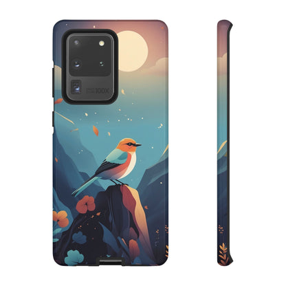Samsung Galaxy S20 Ultra / Glossy Phone Case - Stylised Bird Design Phone Case