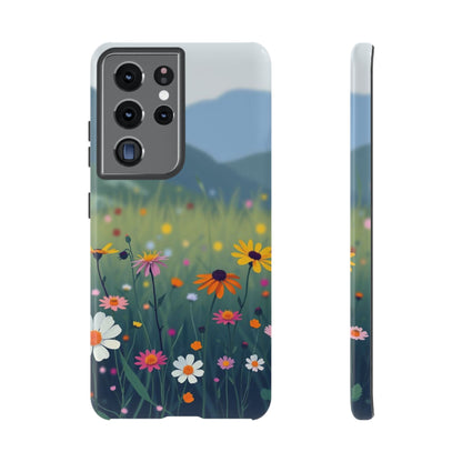 Samsung Galaxy S21 Ultra / Glossy Phone Case - Vibrant Meadow Design Phone Case